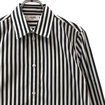 Celine Striped Shirt long Sleeve White Black 38 — view 2