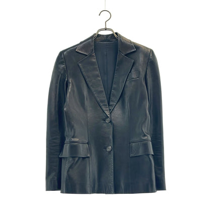 Gucci Tom Ford Era Leather Tailored Jacket Black 38