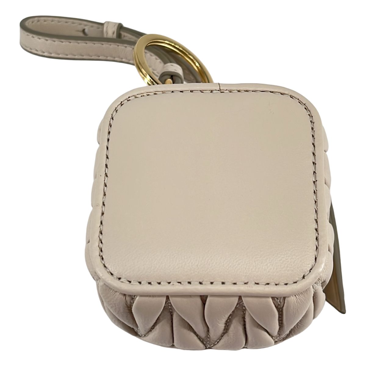Miu Miu Matelasse Mini Pouch Beige — view 2