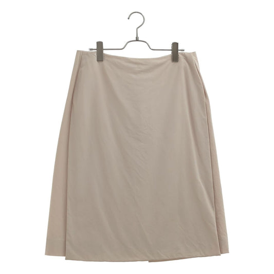 Hermes Martin Margiela Era Wool Front Layered Skirt Beige 42