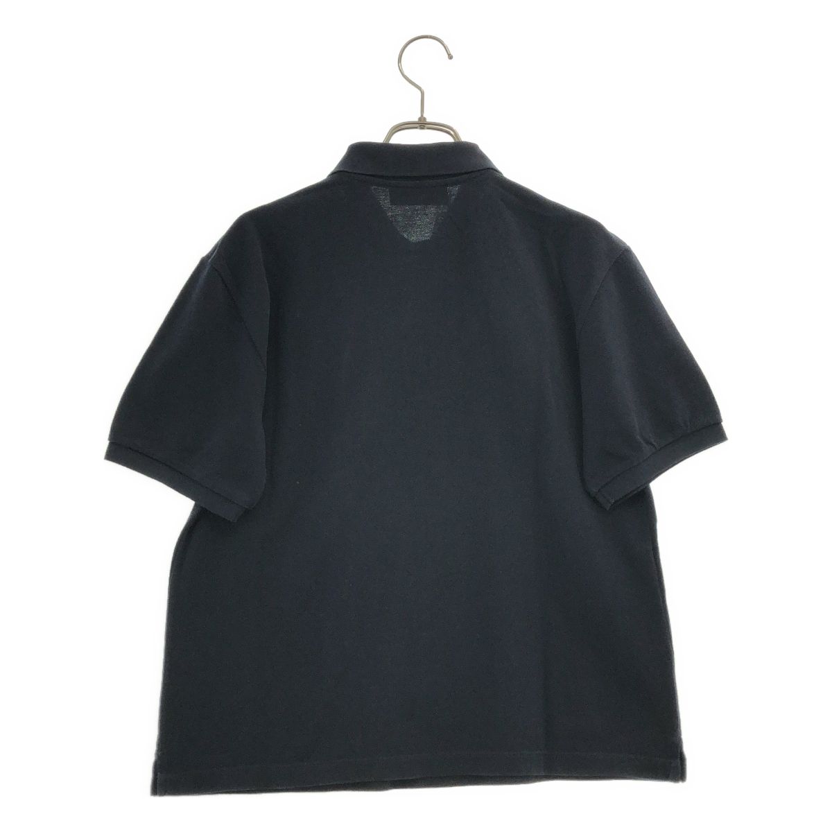 Miu Miu Cotton Pique Polo Shirt Navy XS — view 4
