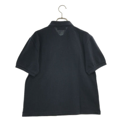 Miu Miu Cotton Pique Polo Shirt Navy XS — view 4