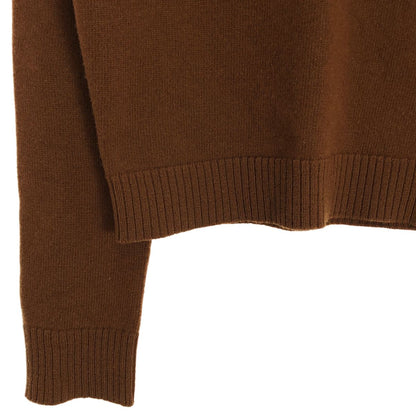 Loewe Wool Anagram Logo Cropped Knit Brown Sweater S — view 3