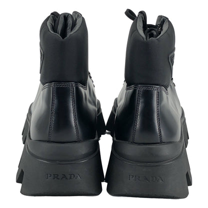 Prada Re-Nylon Brixxen Boots 10 Black — view 3