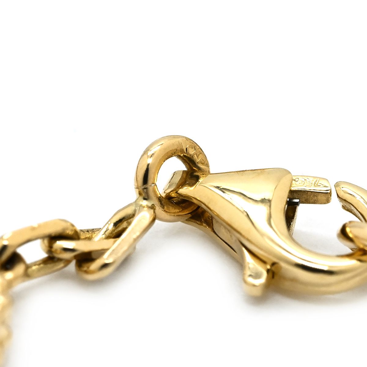 Van Cleef & Arpels Bracelet Vintage Alhambra 5 Pearl White Yellow Gold YG Shell — view 5