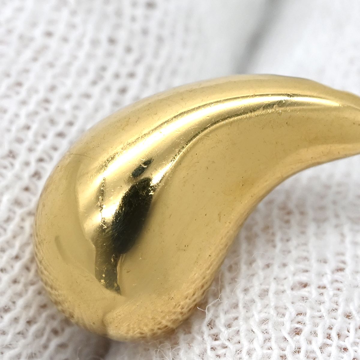 Tiffany & Co Earrings Teardrop Yellow Gold T&Co 18k Elsa Peretti — view 5