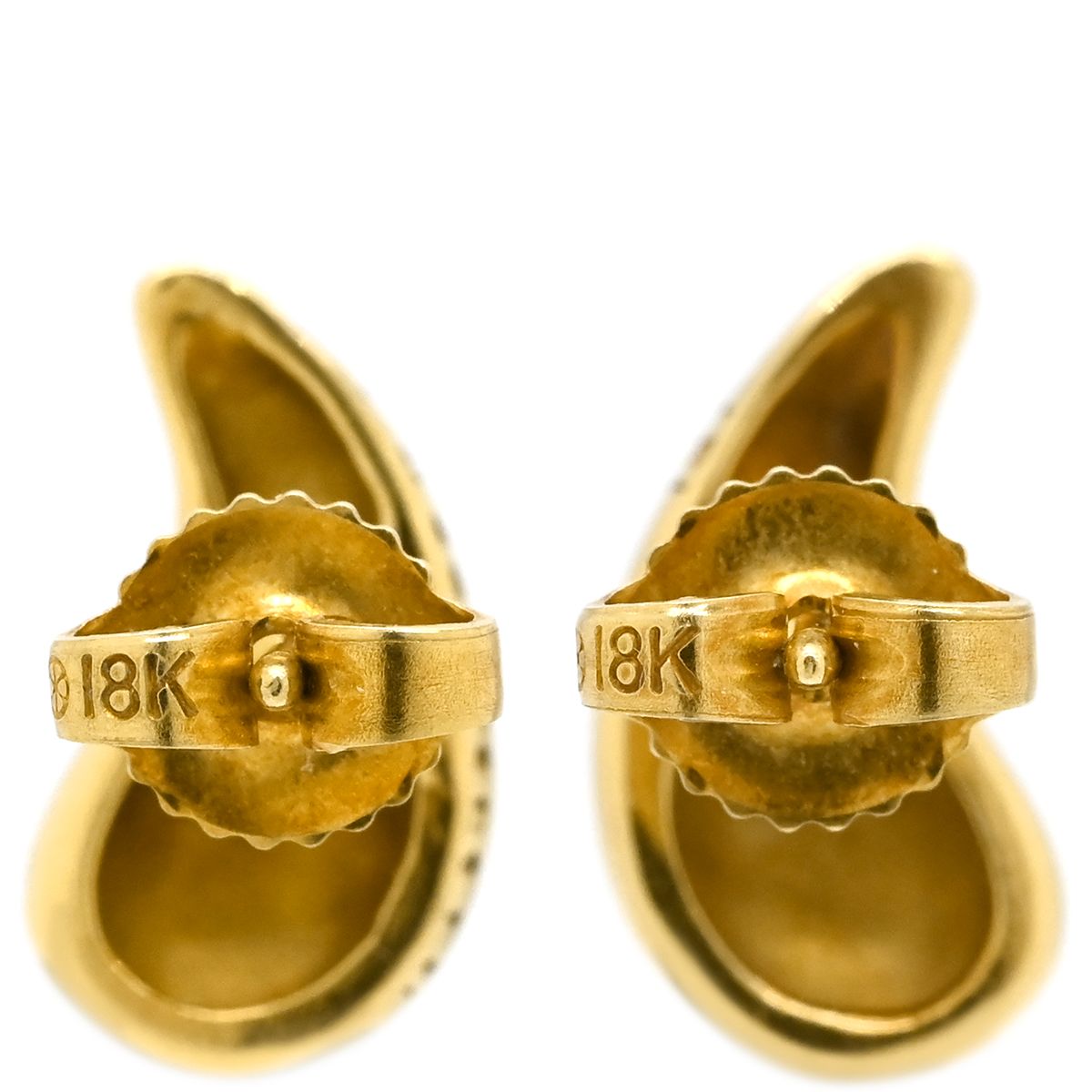Tiffany & Co Earrings Teardrop Yellow Gold T&Co 18k Elsa Peretti — view 2