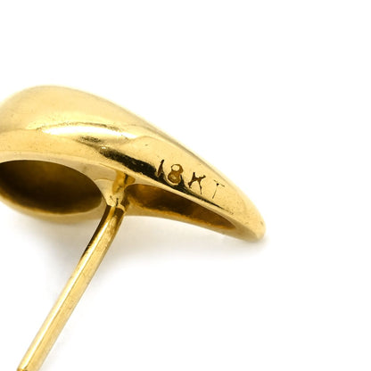 Tiffany & Co Earrings Teardrop Yellow Gold T&Co 18k Elsa Peretti — view 6