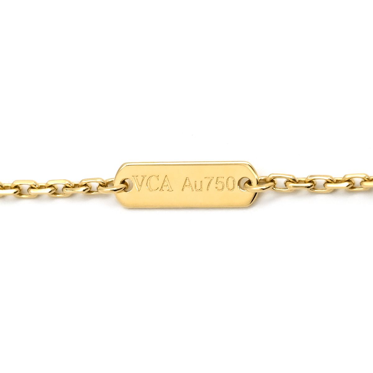 Van Cleef & Arpels Necklace Vintage Alhambra Yellow Gold 18k Guilloche — view 6