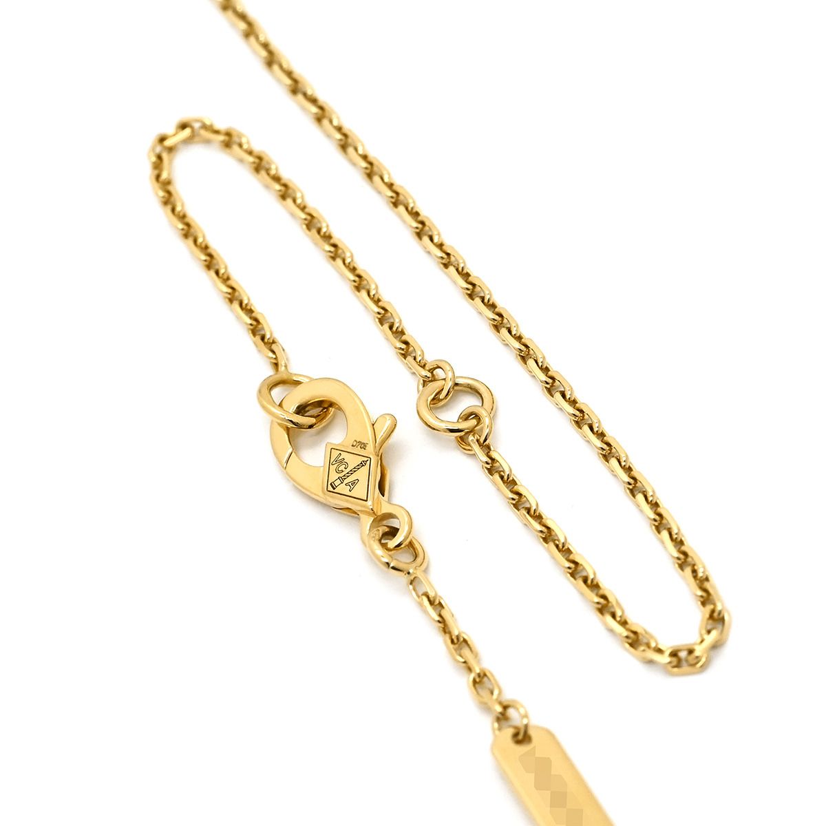 Van Cleef & Arpels Necklace Vintage Alhambra Yellow Gold 18k Guilloche — view 3