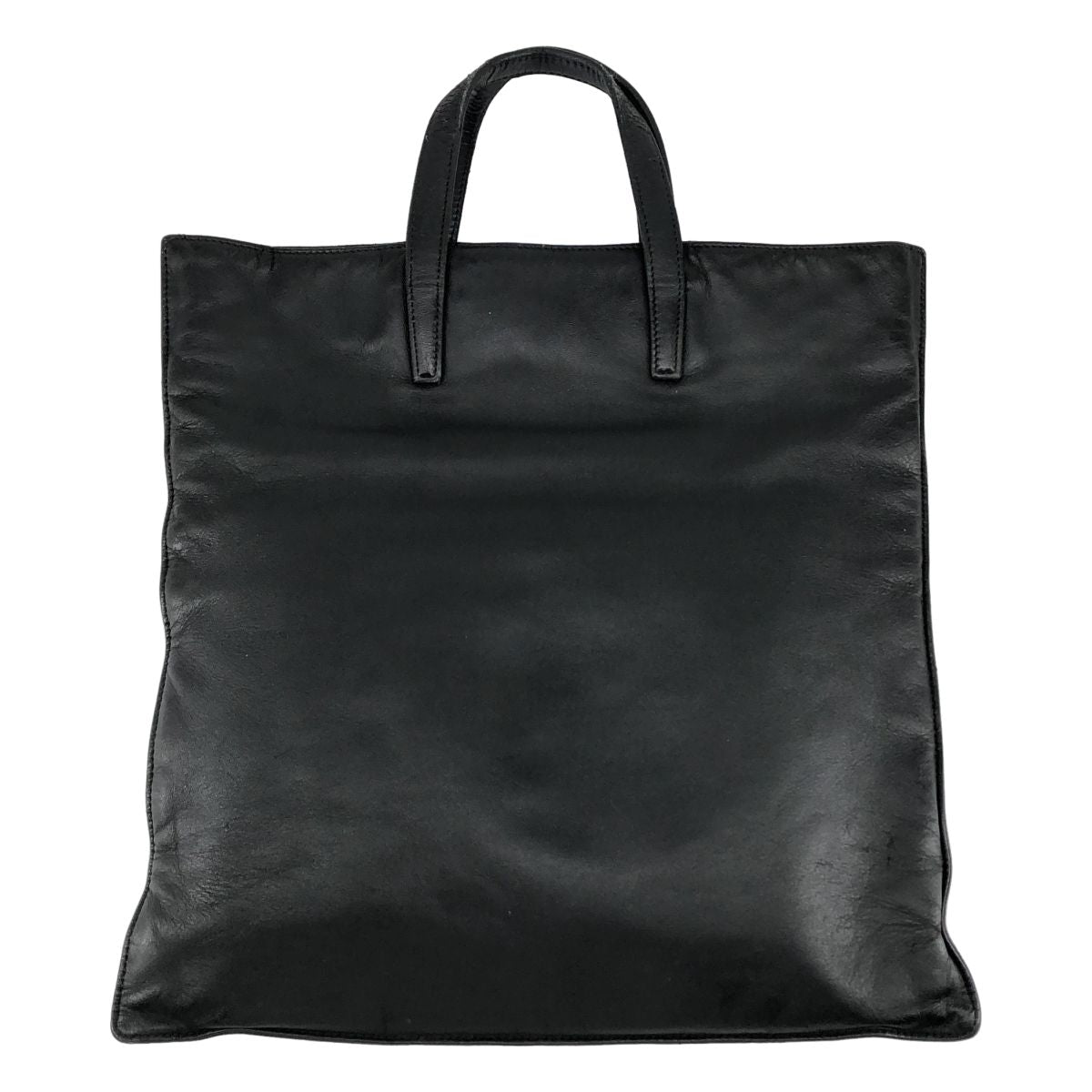 Loewe Anagram Leather Tote Bag Black — view 2