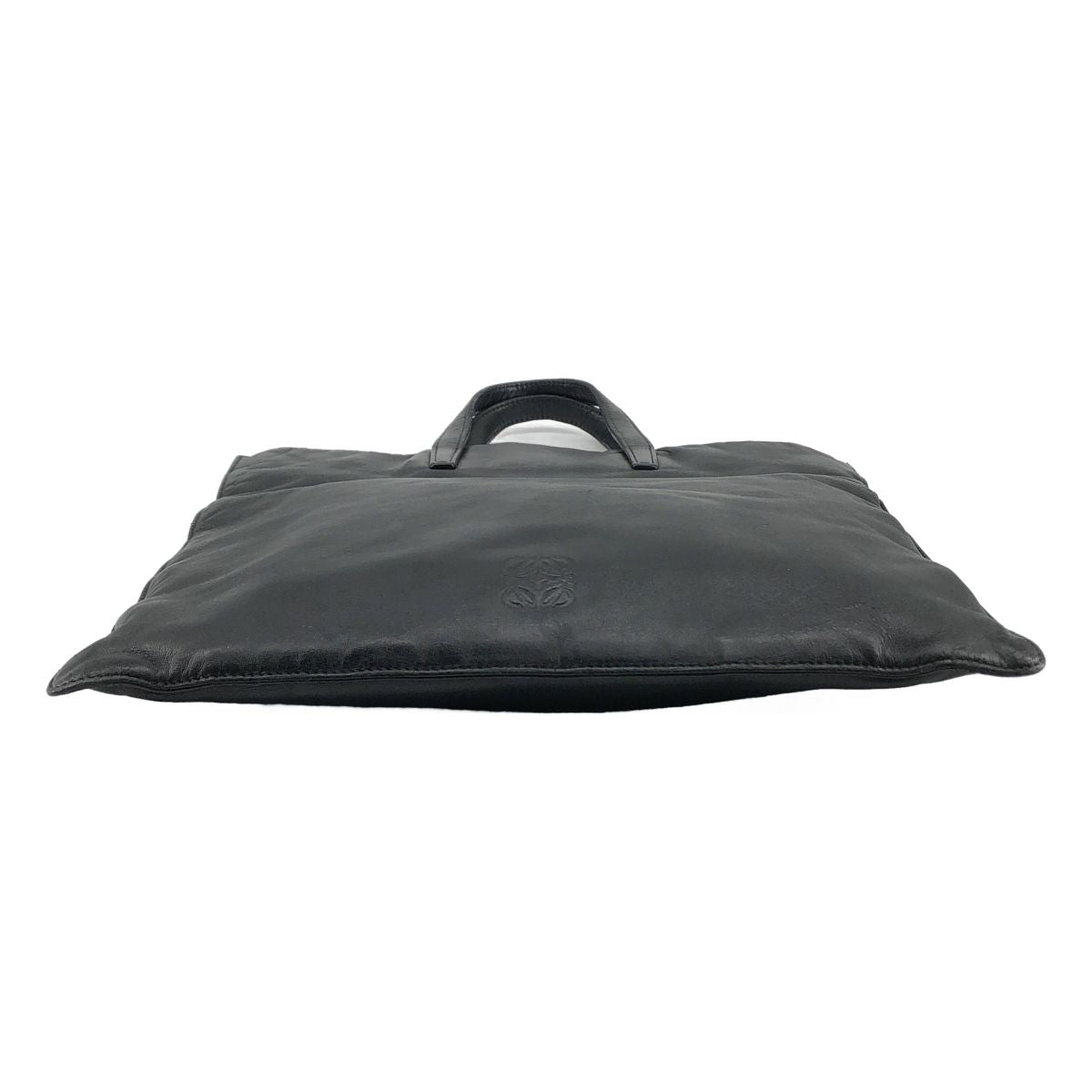Loewe Anagram Leather Tote Bag Black — view 6