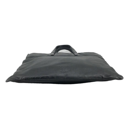 Loewe Anagram Leather Tote Bag Black — view 6