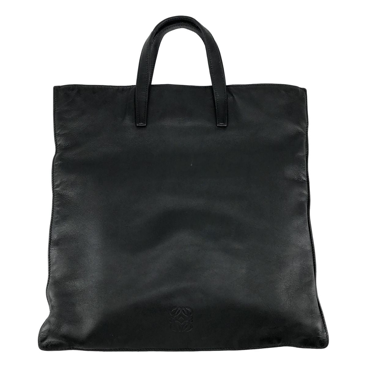 Loewe Anagram Leather Tote Bag Black