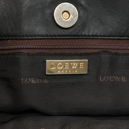 Loewe Anagram Leather Tote Bag Black — view 4