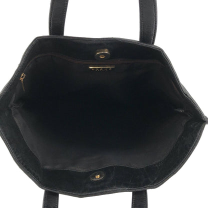 Loewe Anagram Leather Tote Bag Black — view 3