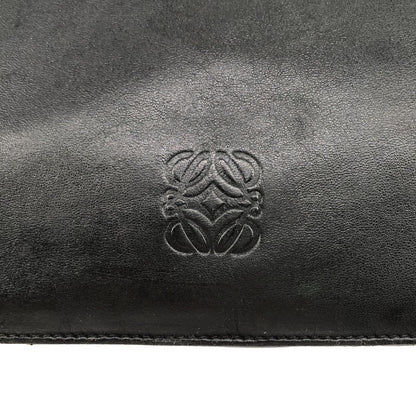 Loewe Anagram Leather Tote Bag Black — view 5