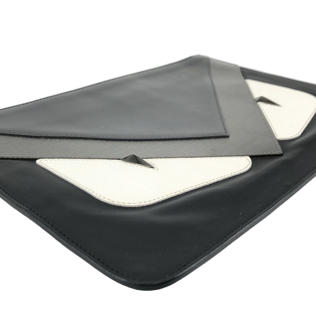 Fendi Bugs Eye Monster Clutch Black — view 6