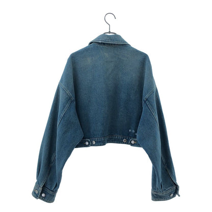 Prada Organic Denim Cropped Jacket Indigo 36 — view 4