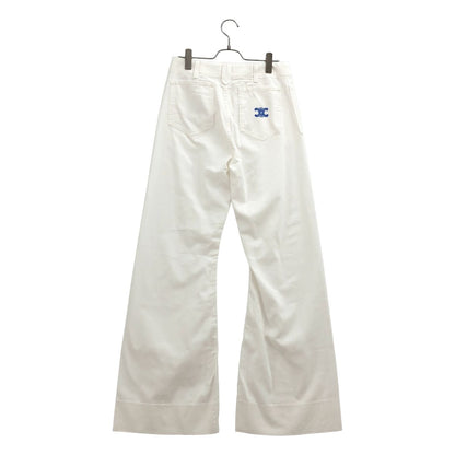 Celine Triomphe Denim Pants White 27 — view 5