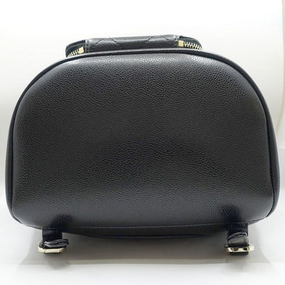 Chanel CC Logo Backpack Grained Calfskin BK — view 5