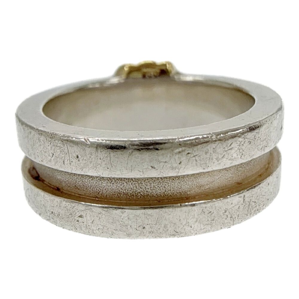Tiffany & Co Silver Gold Grooved with Ring — view 3