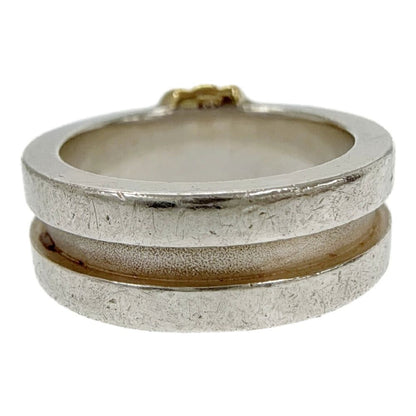 Tiffany & Co Silver Gold Grooved with Ring — view 3