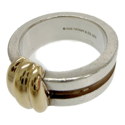 Tiffany & Co Silver Gold Grooved with Ring — view 6