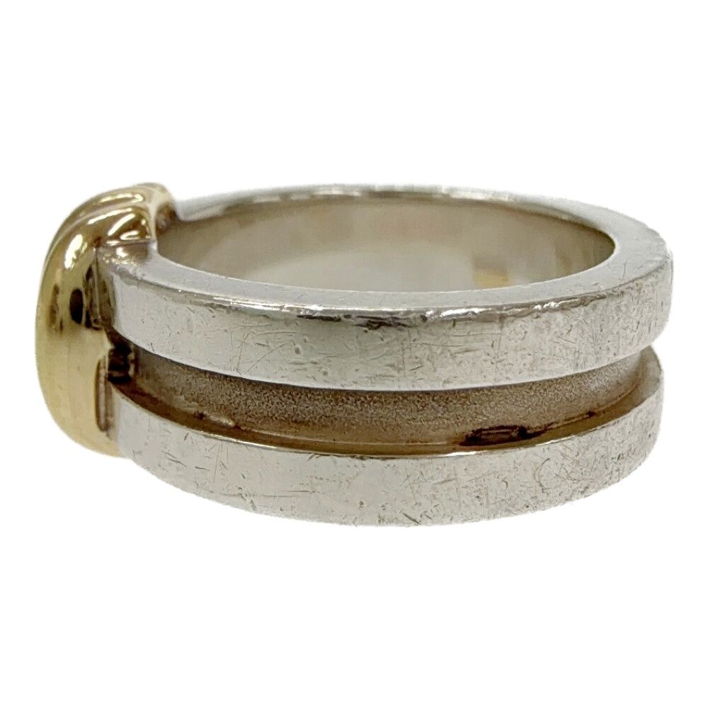 Tiffany & Co Silver Gold Grooved with Ring — view 2