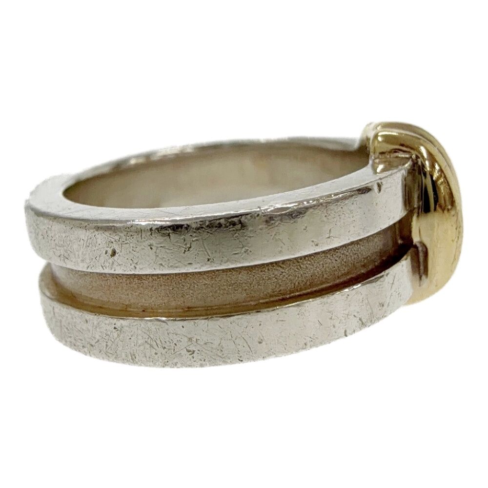 Tiffany & Co Silver Gold Grooved with Ring — view 4