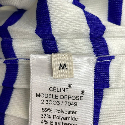 Celine Long Sleeve Top White Blue Red M — view 5