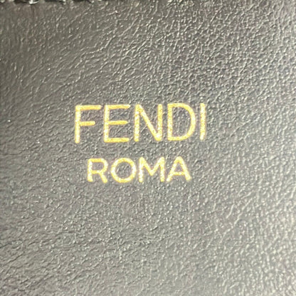 Fendi Shoulder Strap Beige Red Black Zucca Pattern Leather — view 4