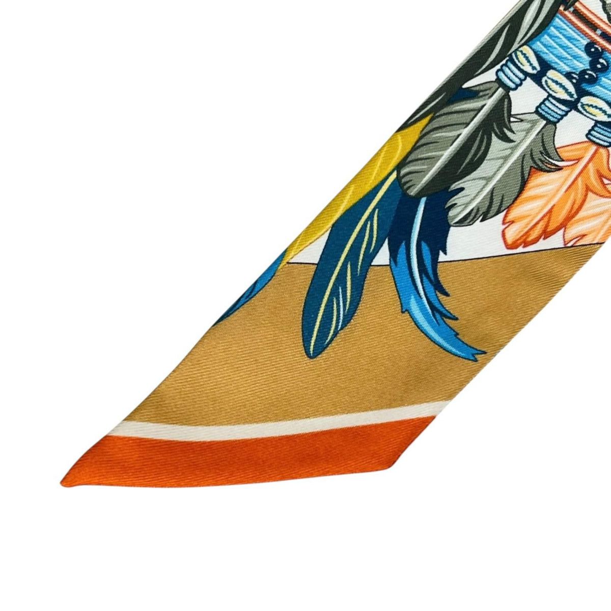 Hermes Twilly Dance Pacific Scarf Silk Multicolor — view 5