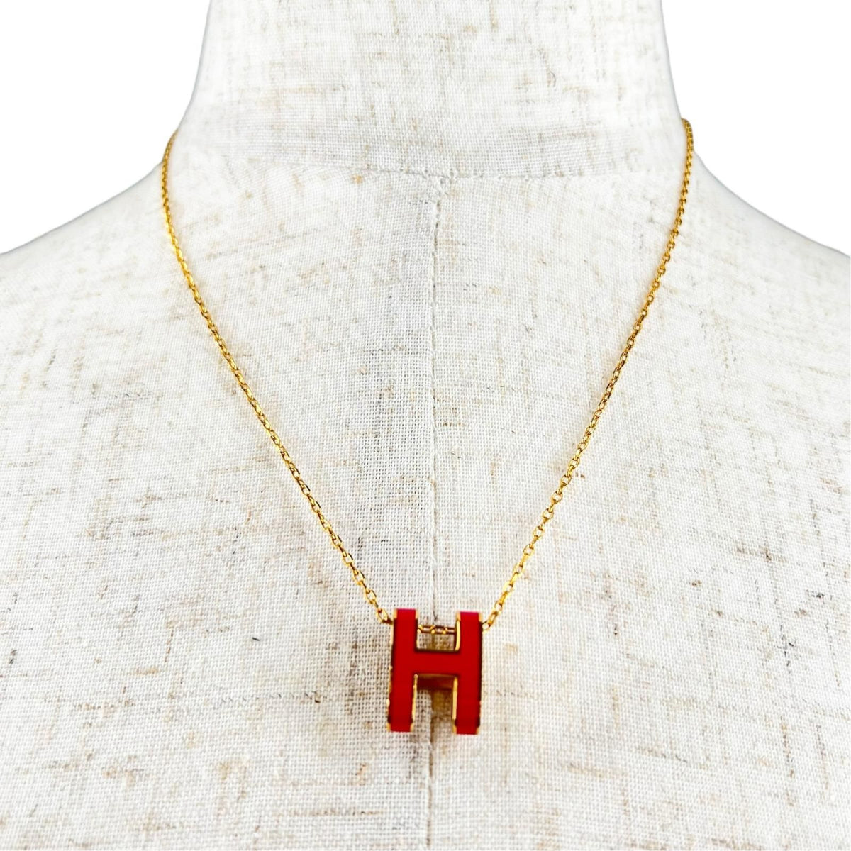 Hermes Mini Pop H Pendant Metal Lacquer Rose — view 6