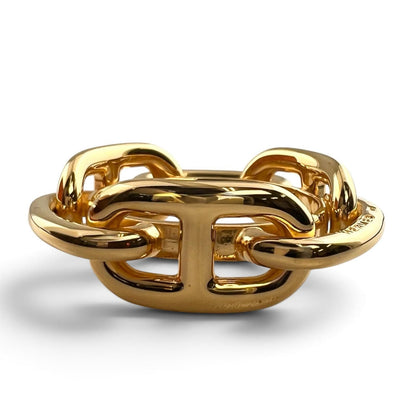 Hermes Legato Scarf Ring Metal Gold — view 3