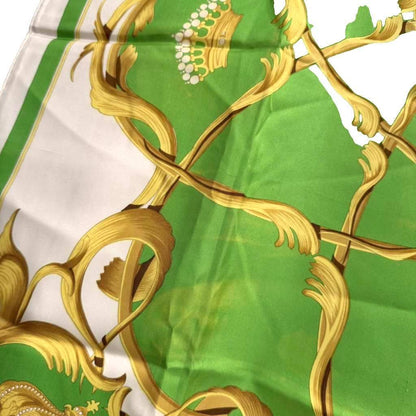 Hermes Carre 90 Scarf Crown Green — view 5