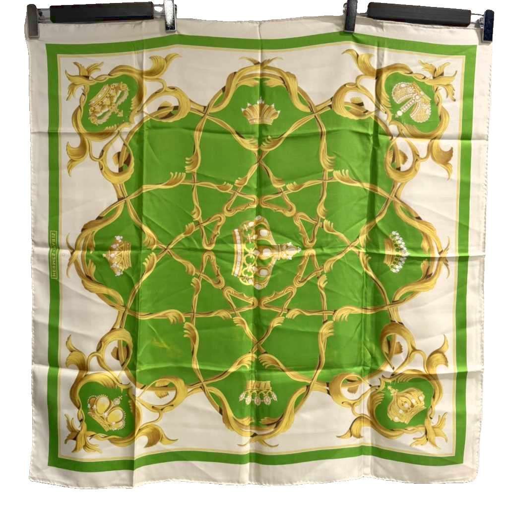 Hermes Carre 90 Scarf Crown Green — view 2