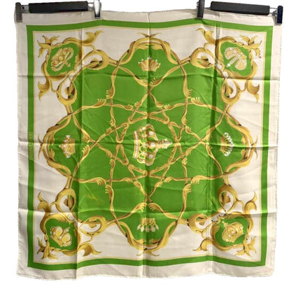 Hermes Carre 90 Scarf Crown Green — view 2