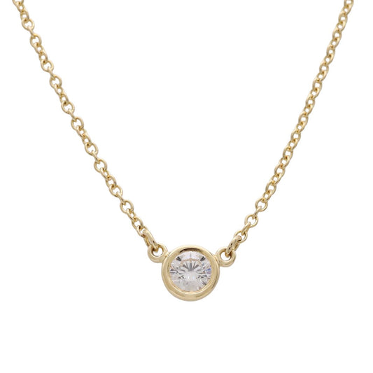 Tiffany & Co Elsa Peretti Diamond by the Yard Pendant 18k Yellow Gold