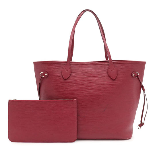 Louis Vuitton Epi Neverfull MM Tote Bag Shoulder Fuchsia Pink