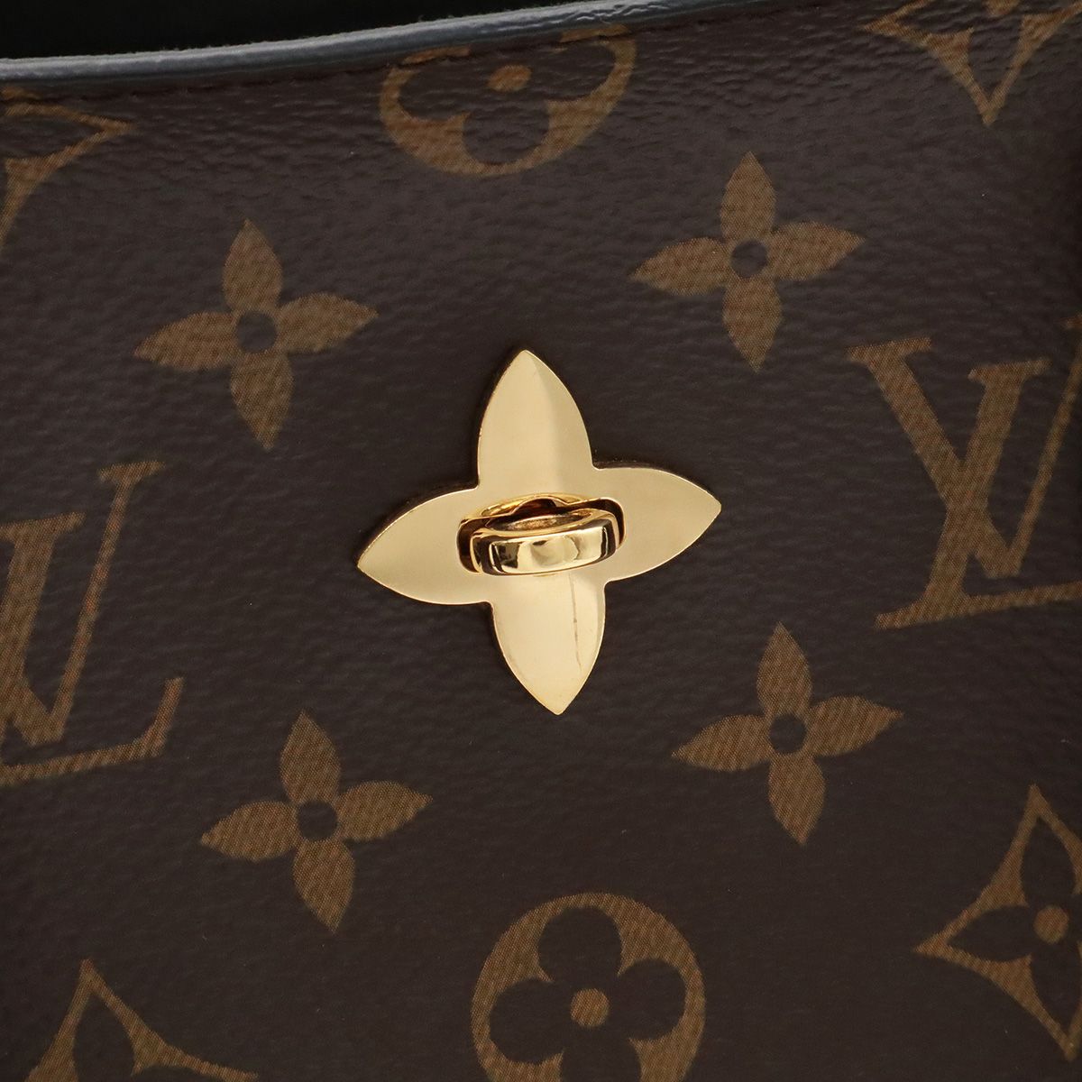 Louis Vuitton Monogram Flower Tote 2-Way Shoulder Bag Noir Black — view 6