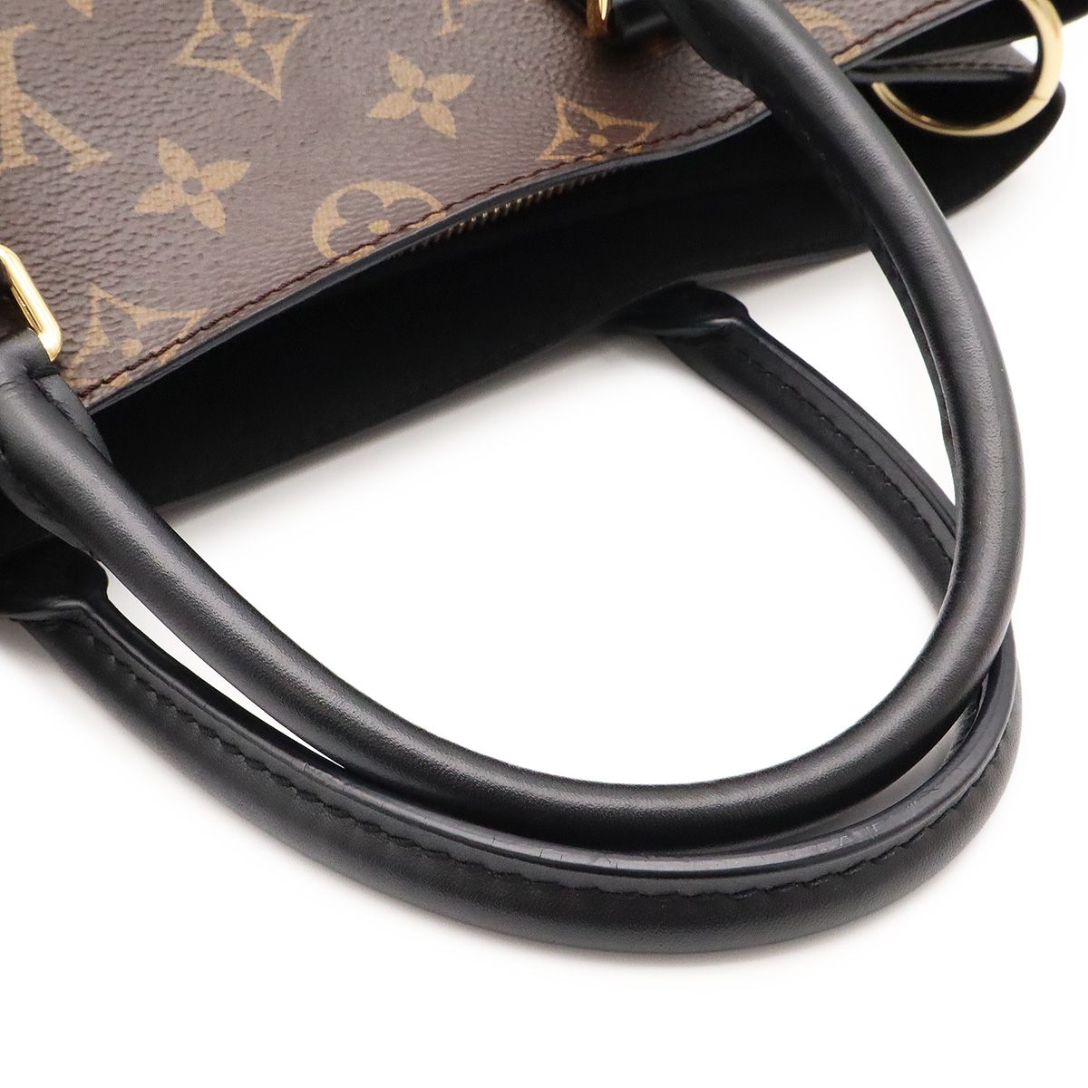 Louis Vuitton Monogram Flower Tote 2-Way Shoulder Bag Noir Black — view 4