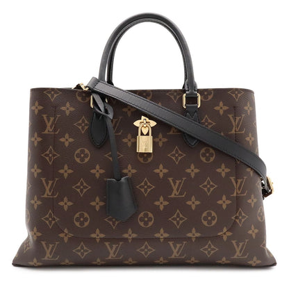 Louis Vuitton Monogram Flower Tote 2-Way Shoulder Bag Noir Black