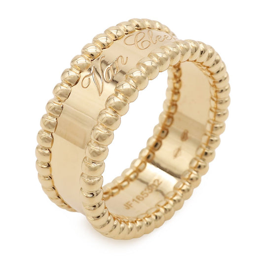 Van Cleef & Arpels Perlee Signature Ring 18k Yellow Gold