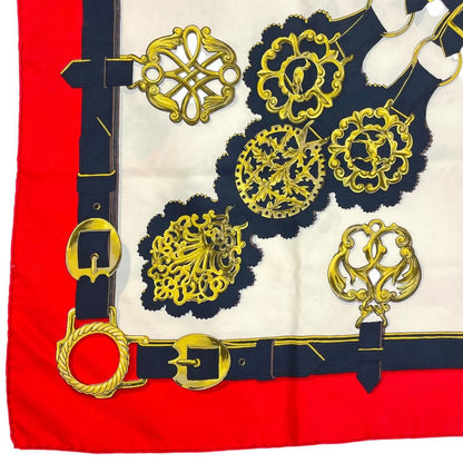 Hermes Cuivreries Scarf Silk Multicolor Carre 90 — view 5