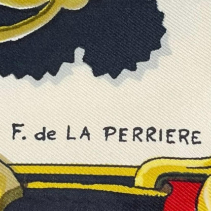 Hermes Cuivreries Scarf Silk Multicolor Carre 90 — view 8