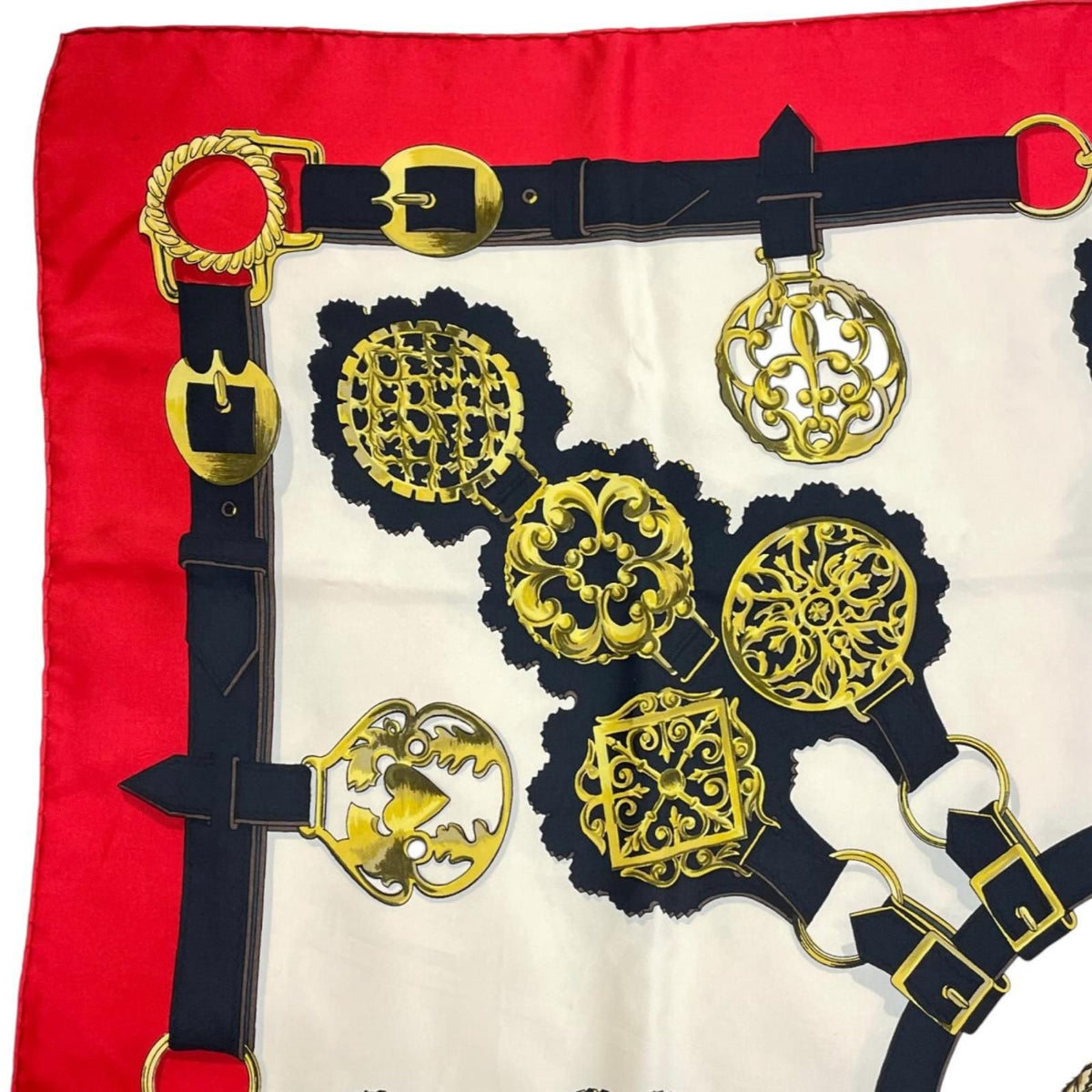 Hermes Cuivreries Scarf Silk Multicolor Carre 90 — view 3