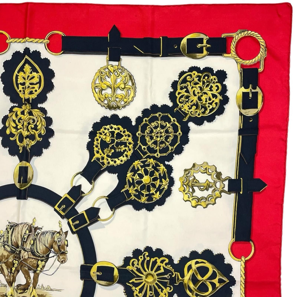 Hermes Cuivreries Scarf Silk Multicolor Carre 90 — view 4