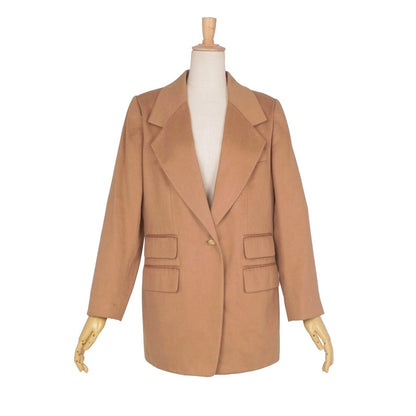 Gucci Tom Ford Era Tailored Jacket Blazer Cashmere Silk Single Brown 42 — view 3