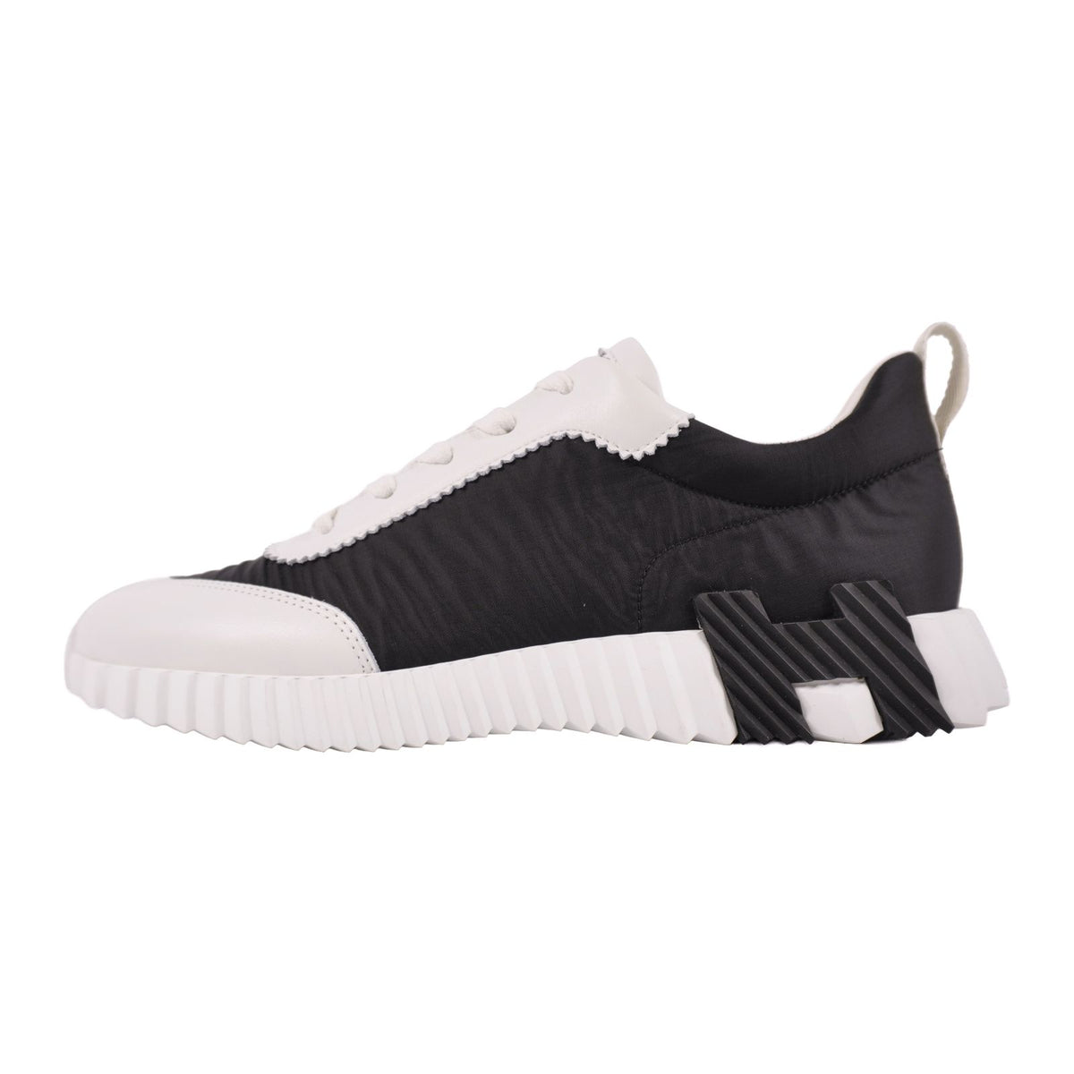 Hermes Sneakers Bouncing Leather Shoes Suede Black — view 7